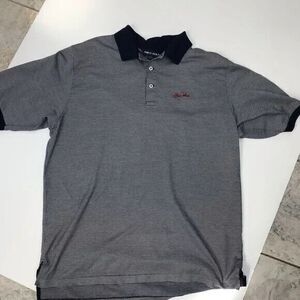 RALPH LAUREN Golf  Sea Island‎ Navy Houndstooth Polo size XL